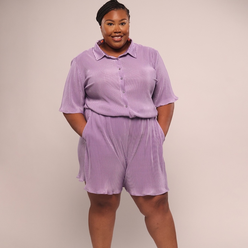 CRINKLE ME CUTE SHORTS SET